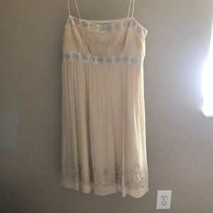 Beige hippie dress